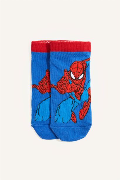 Spiderman Pamuklu 3'Lü Patik Çorap Erkek Çocuk