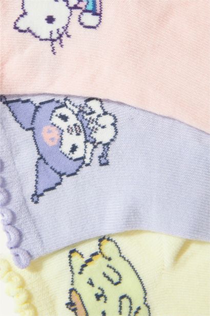 Girl Hello Kitty Licensed 3 piece Short Socks