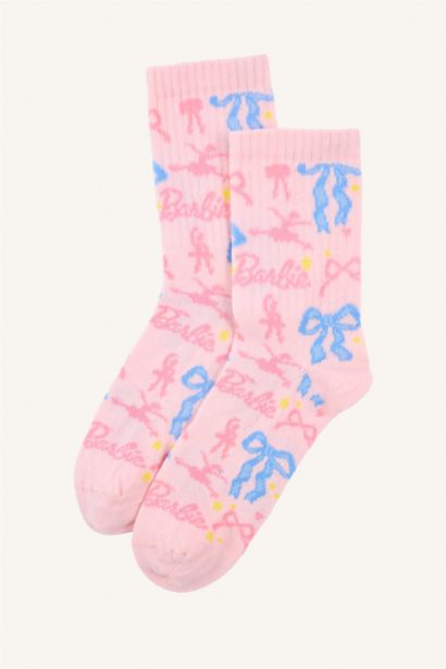 Girl Barbie Licensed 2 piece Long sock