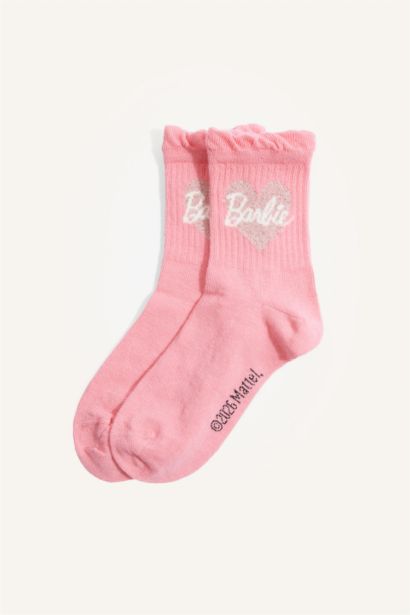 Barbie Pamuklu 3'Lü Çorap Seti Kız Çocuk