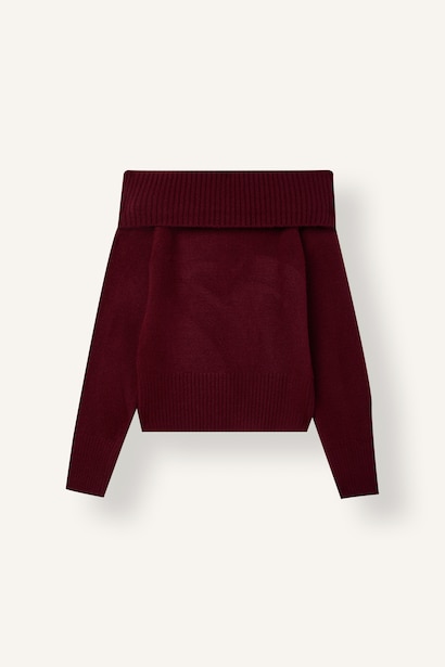 Slim Fit Off-Shoulder Sweater