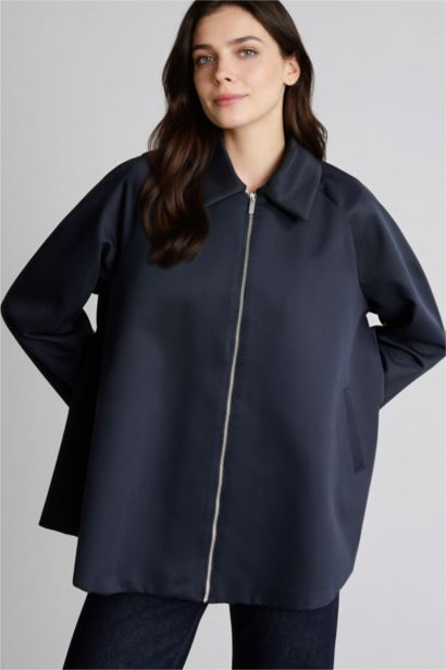 Loose Fıt Gabardin Trençkot