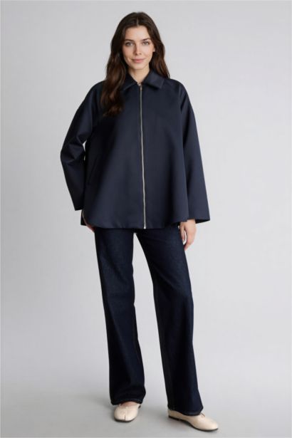 Loose Fıt Gabardin Trençkot