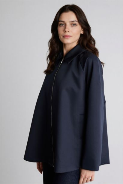 Loose Fıt Gabardin Trençkot