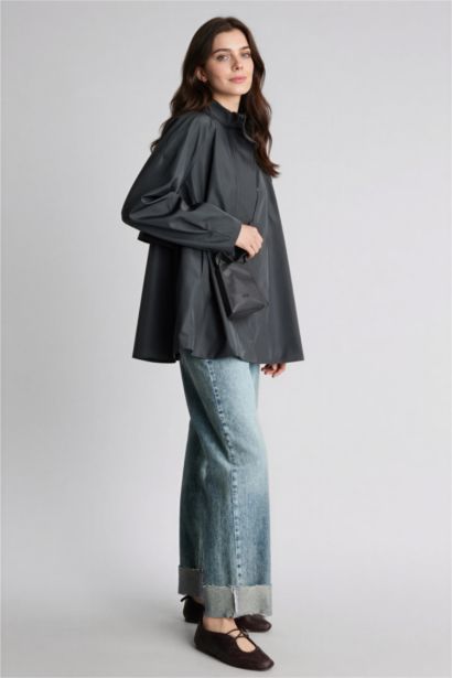 Loose Fıt Paraşüt Trençkot