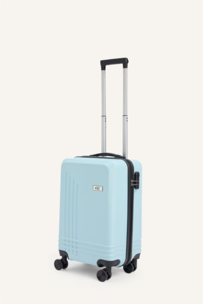 Unisex Sert Kapaklı Çekçekli Küçük Valiz