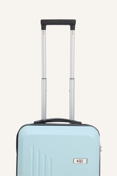 Unisex Sert Kapaklı Çekçekli Küçük Valiz