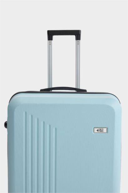 Unisex Sert Kapaklı Çekçekli Küçük Valiz