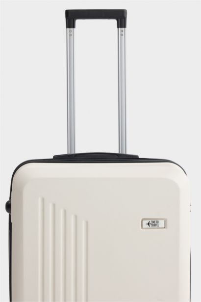 Unisex Sert Kapaklı Çekçekli Küçük Valiz