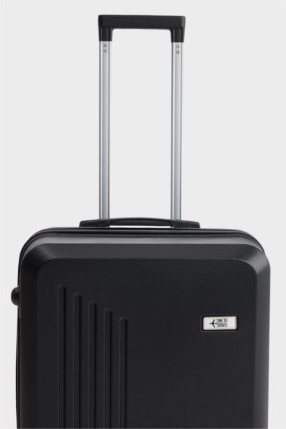 Unisex Sert Kapaklı Çekçekli Küçük Valiz