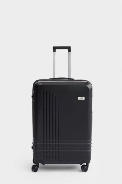 Unisex Sert Kapaklı Çekçekli Küçük Valiz