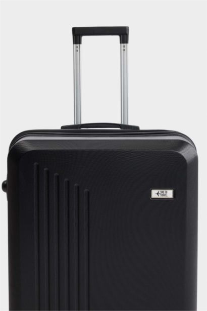 Unisex Sert Kapaklı Çekçekli Küçük Valiz