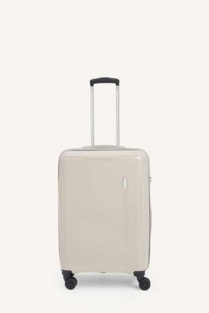 Unisex Sert Kapaklı Orta Boy Valiz