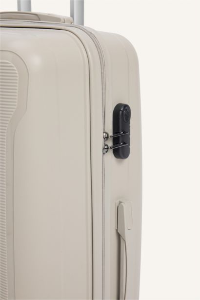 Unisex Sert Kapaklı Orta Boy Valiz