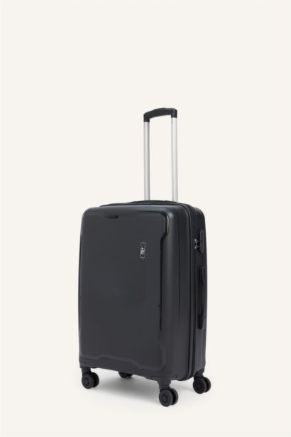 Unisex Sert Kapaklı Orta Boy Valiz