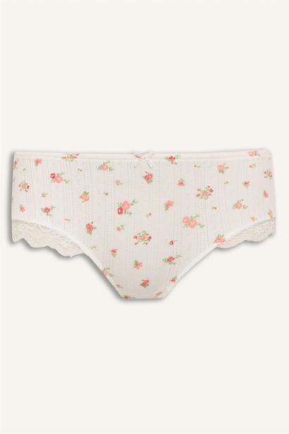Woman Lace Detail Slip Panty