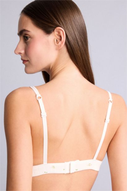 Lace Detail with Removable Pads Bra