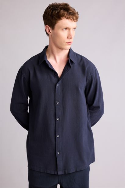 %100 Pamuk Uzun Kollu Gömlek