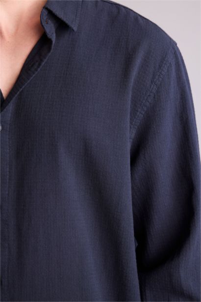 %100 Pamuk Uzun Kollu Gömlek