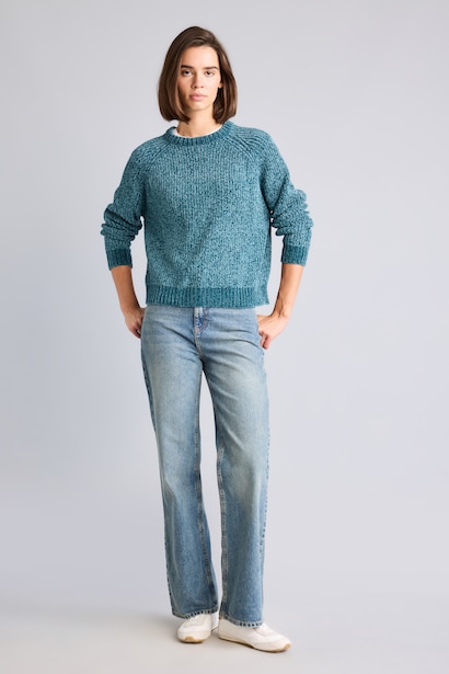 Pull en tricot à col rond Coupe régulière