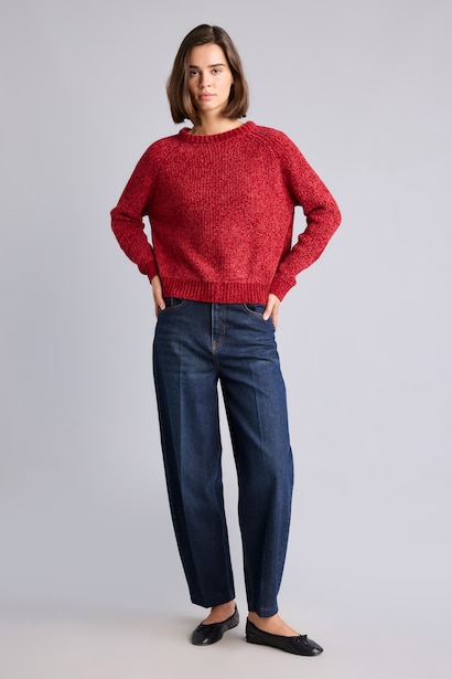 Regular Fit Crew Neck Knitted Pullover