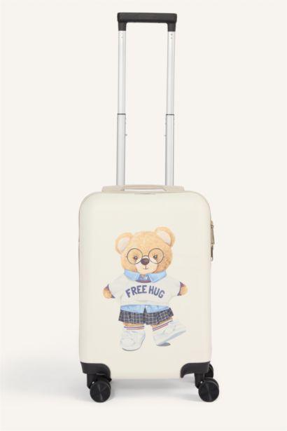 Unisex Sert Kapaklı Çekçekli Valiz