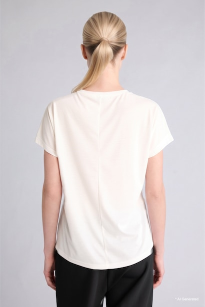 Crew Neck Printed Short Sleeve T-Shirt