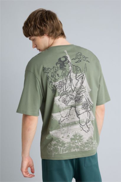 Boxy Fıt Baskılı Kısa Kollu Tişört