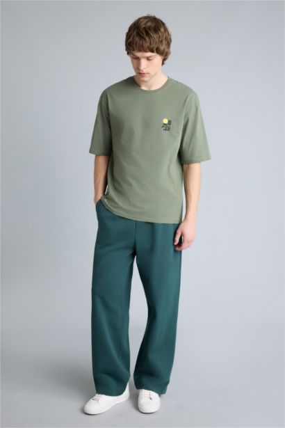 Boxy Fıt Baskılı Kısa Kollu Tişört