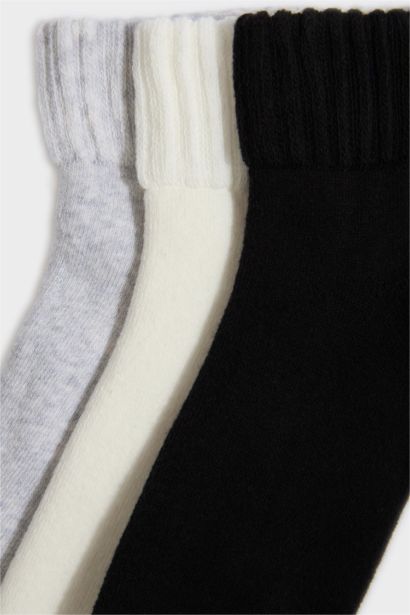 Kadın 3'lü Pamuklu Havlu Çorap