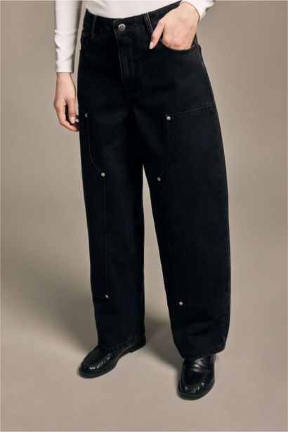 Taş Detaylı Jean Pantolon