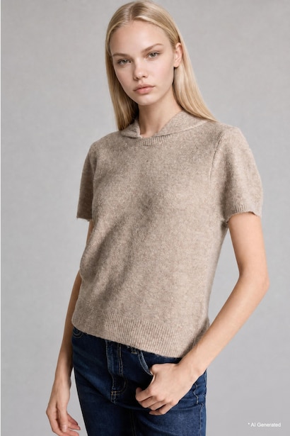 Pull à col polo Coupe régulière