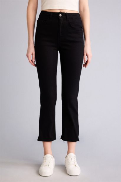 Normal Bel Crop Fit Gabardin Pantolon