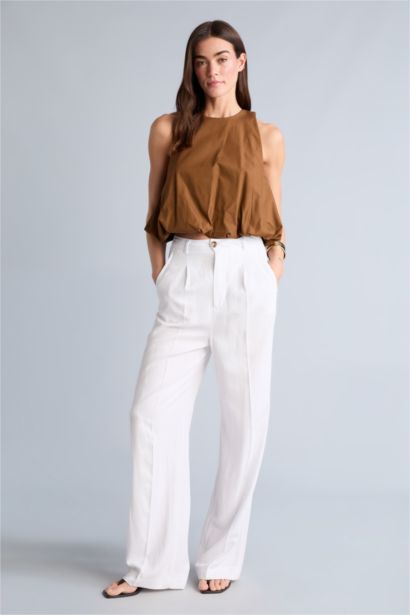 Balloon Fit Poplin Bluz