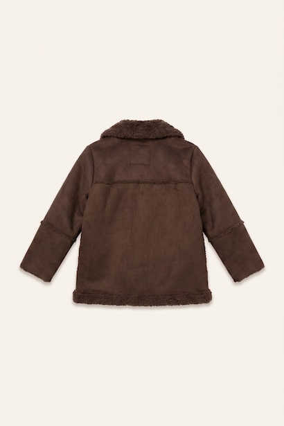 Baby Girl V-Neck Puffer Jacket