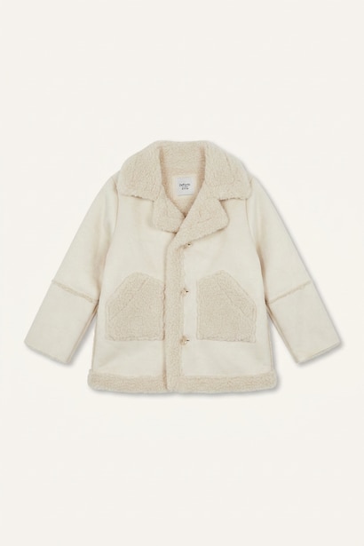 Baby Girl V-Neck Puffer Jacket