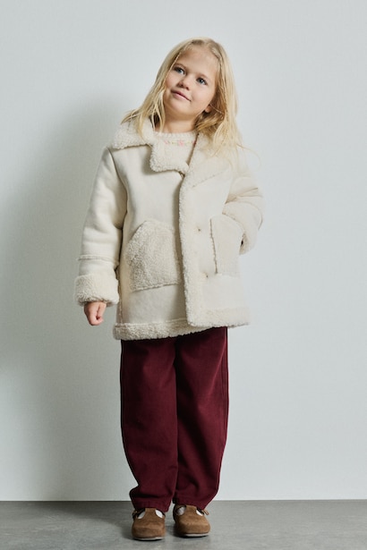 Baby Girl V-Neck Puffer Jacket