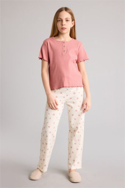 2 piece Regular Fit Knitted Pyjamas