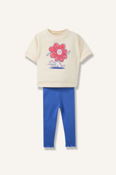 Baby Girl T-Shirt and Leggings 2 Piece Set
