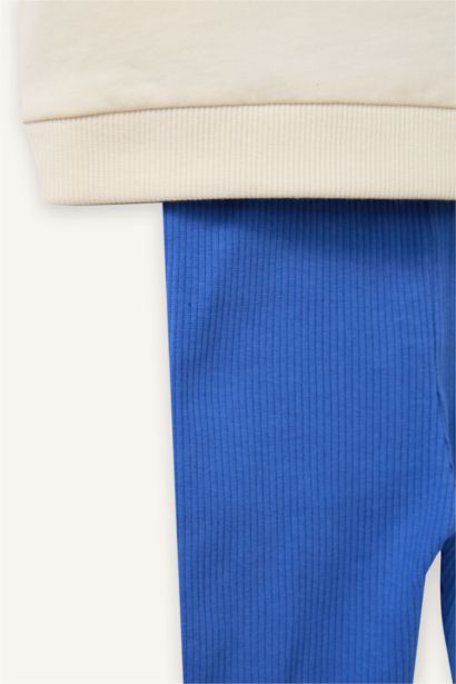 2 piece Regular Fit Crew Neck Floral Set