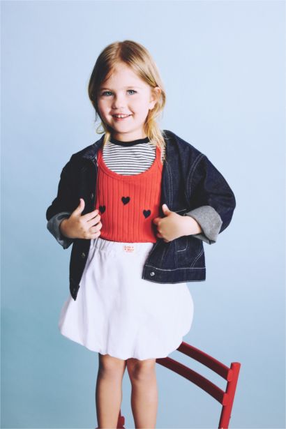 Polo Yaka Ceket Kız Bebek