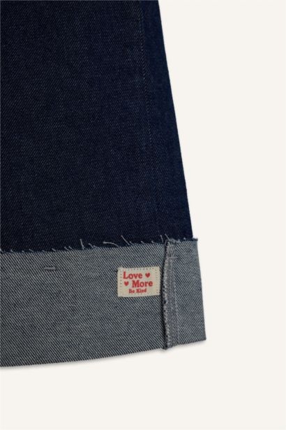 بنطلون جينز بيبي بناتي وايد ليج برجل واسع