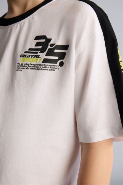 Oversıze Baskılı Tişört 