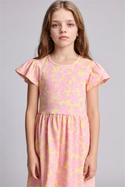 Regular Fit 3/4 Sleeve Knitted Dress