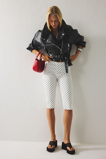 Oversize Fit Faux Leather Jacket