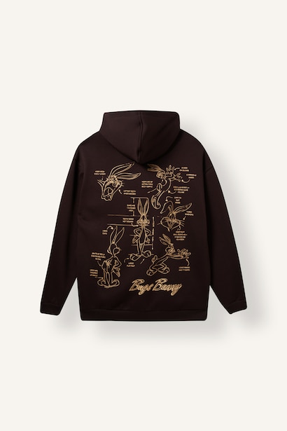 Boxy Fit Thick Fabric Printed Looney Tunes Sweatshirt