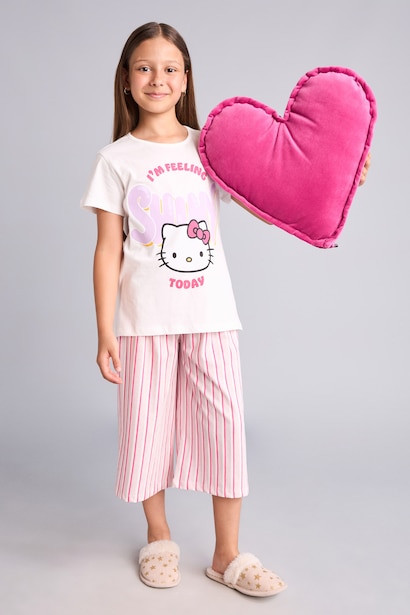 Hello Kitty 2'Li Pijama Takımı Kız Çocuk