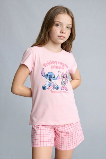 Dısney Lılo & Stıtch Regular Fıt 2'li Pijama Takımı Kız Çocuk