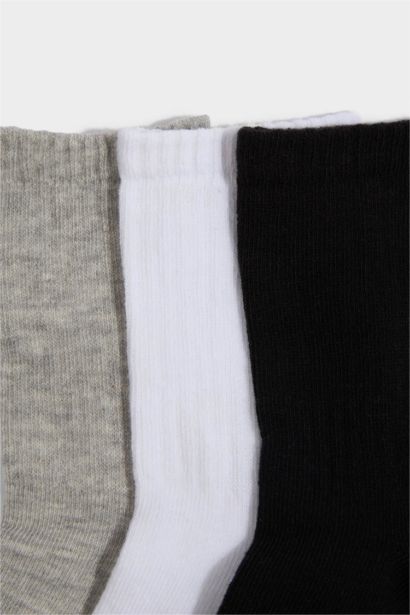 3'lü Pamuklu Uzun Çorap Erkek Çocuk