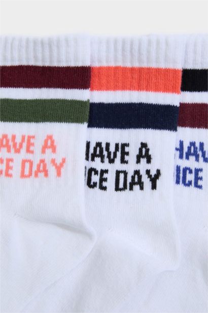 3'lü Pamuklu Uzun Çorap Erkek Çocuk